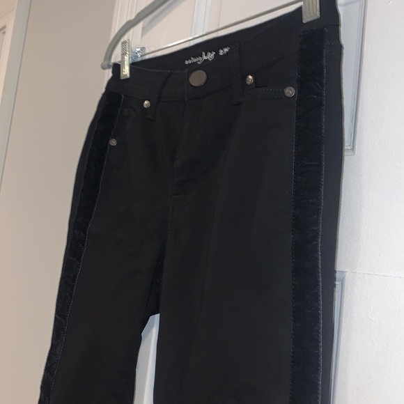 Maison Jules Velvet Side Tuxedo Stripe Jean Size 2 / Size 26 - Picture 4 of 9